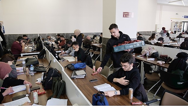 Büyükşehir Gençlik Meclisi’nden Final Haftasında Öğrencilere Destek