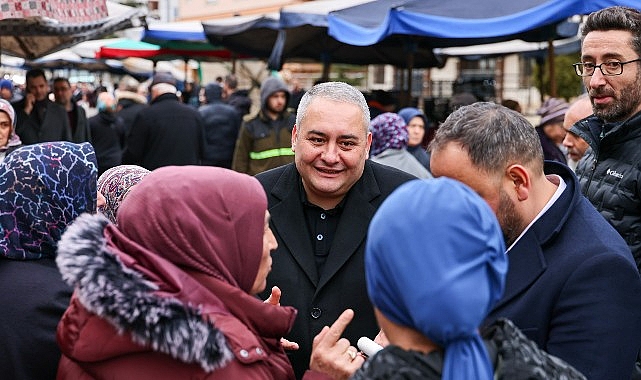 Başkan Özarslan’dan Ayvalı Semt Pazarı’na Ziyaret