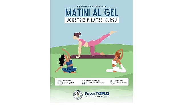 Milas Belediyesi Güllük’te Pilates Kursu Açıyor