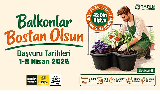 Başkan Altay: “Balkonlar Bostan Olsun Projesi ile 42 Bin Kişiye Sebze Yetiştirme Seti Hediye Edeceğiz”