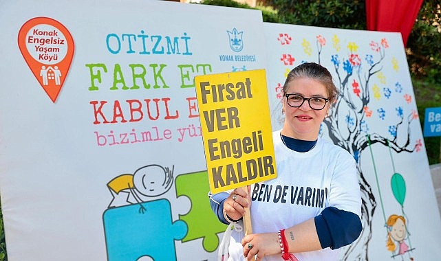 Konak’ta Otizm Farkındalık Günü’nde ‘Biz de Varız’ dediler