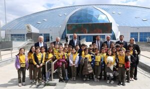 Konya Protokolü Bilim Merkezi’nde Öğrencilerle Buluştu