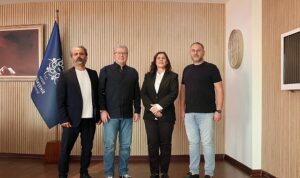 Başkan Çerçioğlu’na Aydın Manifaturacılar ve Tuhafiyeciler Esnaf Odası Başkanı Tavil’den Ziyaret